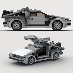 Back to the Future Delorean Time Machine Model Building Blocks Set