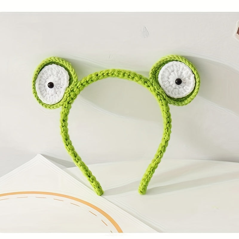 Sweet Frog Knit Hair Hoop Animals Headband for Girls