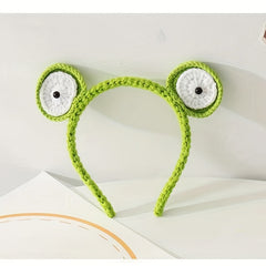 Sweet Frog Knit Hair Hoop Animals Headband for Girls