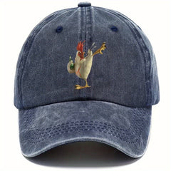 Fashionable Washed Embroidered Baseball Cap - Outdoor Hiking Cycling Travel