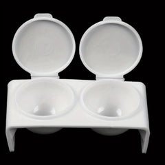 Double Cup Nail Art Bowl Soaking Dish Dappen Dish With Lids