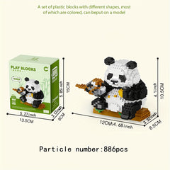 Chinese Style Panda Building Blocks Toy Set