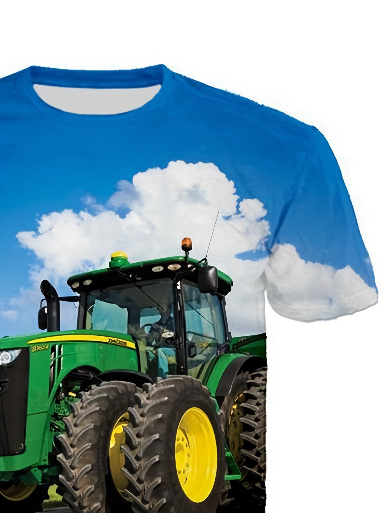 Boy's Summer Car Tractor Graphic T-Shirt 3D Print Tops