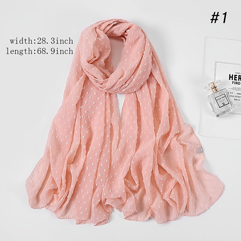 Chiffon Bandana Lightweight Long Shawl Scarf for Fall Winter