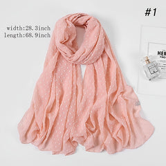 Chiffon Bandana Lightweight Long Shawl Scarf for Fall Winter