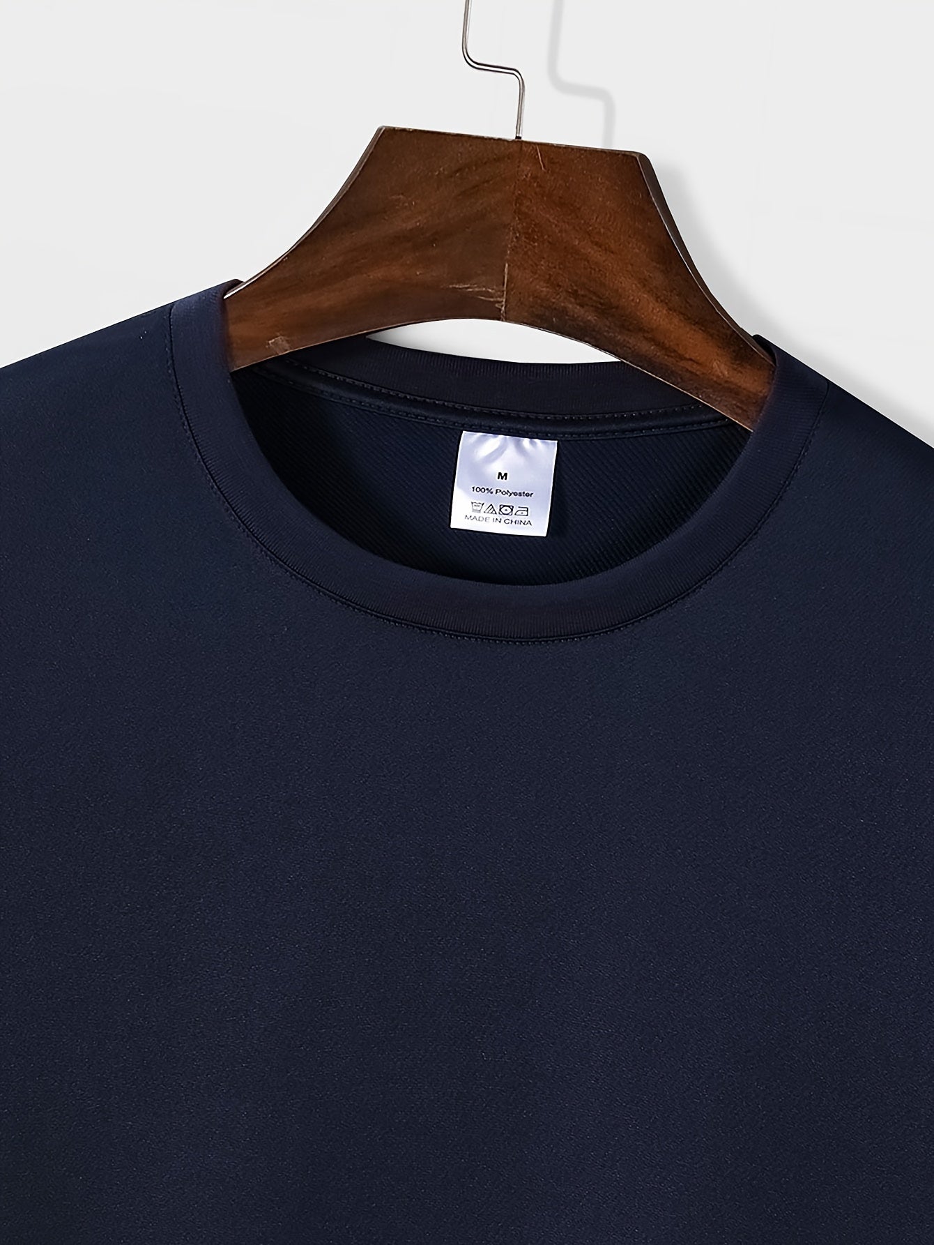 Men's Round Neck Print Tee Short Sleeve Comfy T Shirt