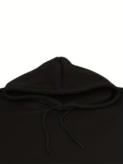 Mens Classic Solid Hoodie Sweatshirt with Kangaroo Pocket