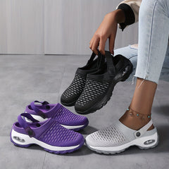 Women's Hollow Out Air Cushion Clogs Lightweight Sports Sandals