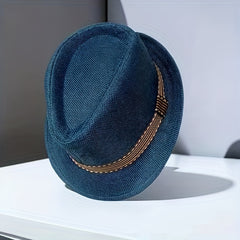 Toddler Jazz Fedora Hat with Tape Decor