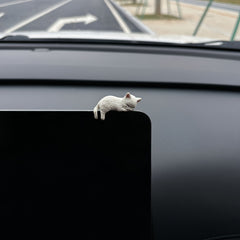 4pcs Cartoon Cat Car Dashboard Decorations ABS Resin Figurines