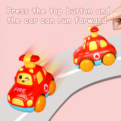 Kids Inertial Pull Back Car Press Small Car Baby Fall-resistant Toy Car