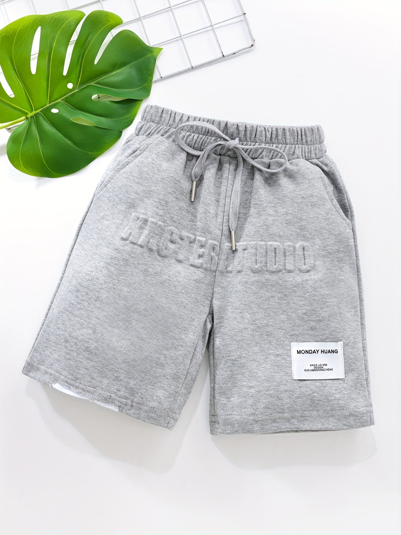 Boys Textured Creative Shorts for Summer
