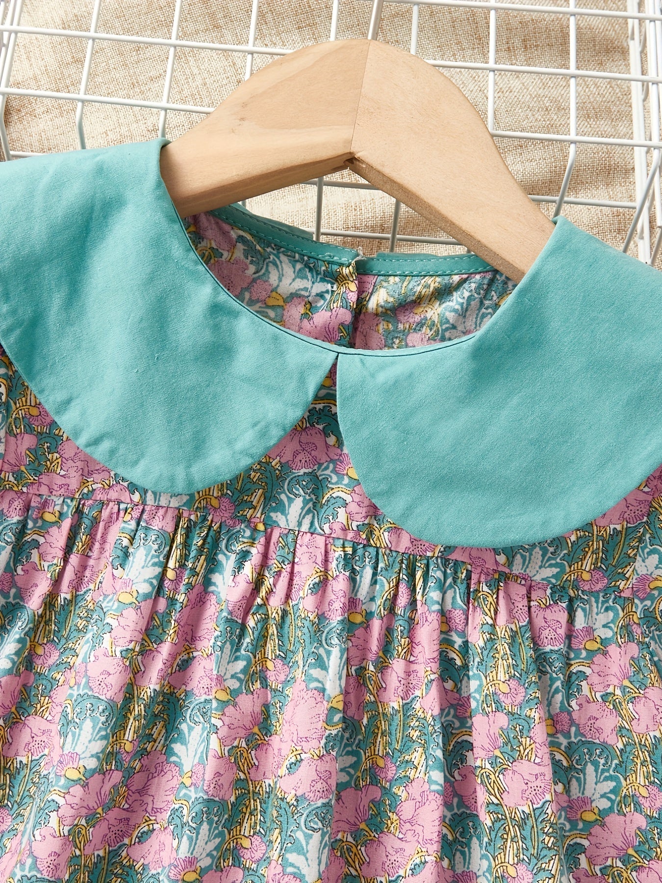 Girls Short Sleeve Floral Dress - Summer Casual Wear