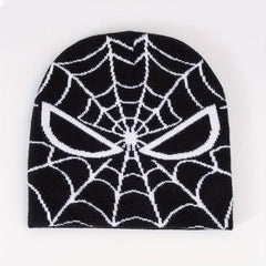 Y2K Knitted Spider Eyes Men's Hat Autumn Winter Warm Hat