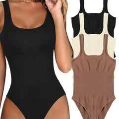 Solid Yoga Bodysuit Women's Workout Jumpsuit Activewear