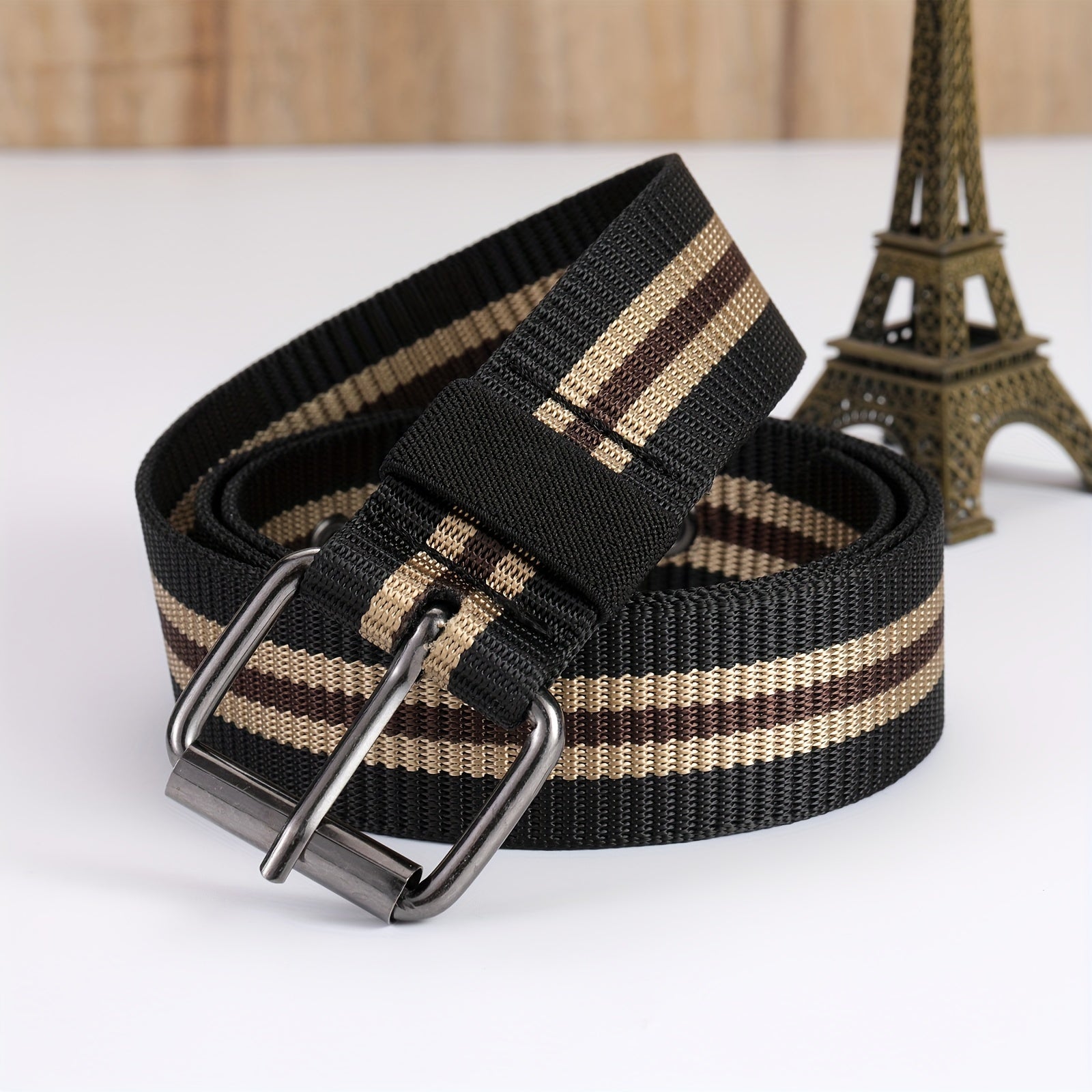 Adjustable Webbing Waist Belt Casual Canvas Belts For Men