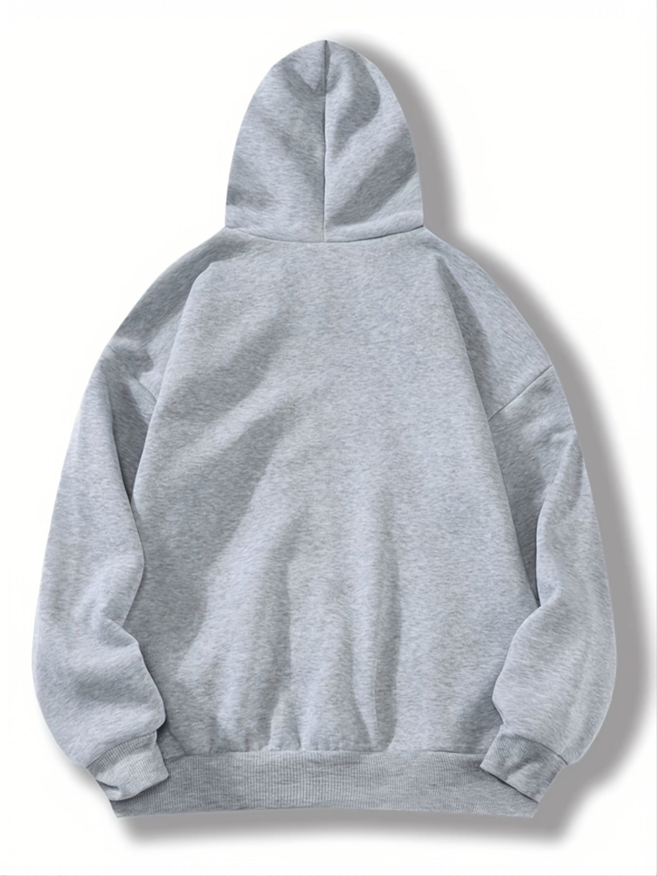 Letter Print Drawstring Hoodie Loose Hooded Sweatshirt