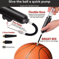 Multifunctional 8-inch Ball Pump for Basketball, Football & Volleyball