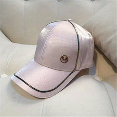 M Label Baseball Cap Lightweight Adjustable Sun Hat for Women