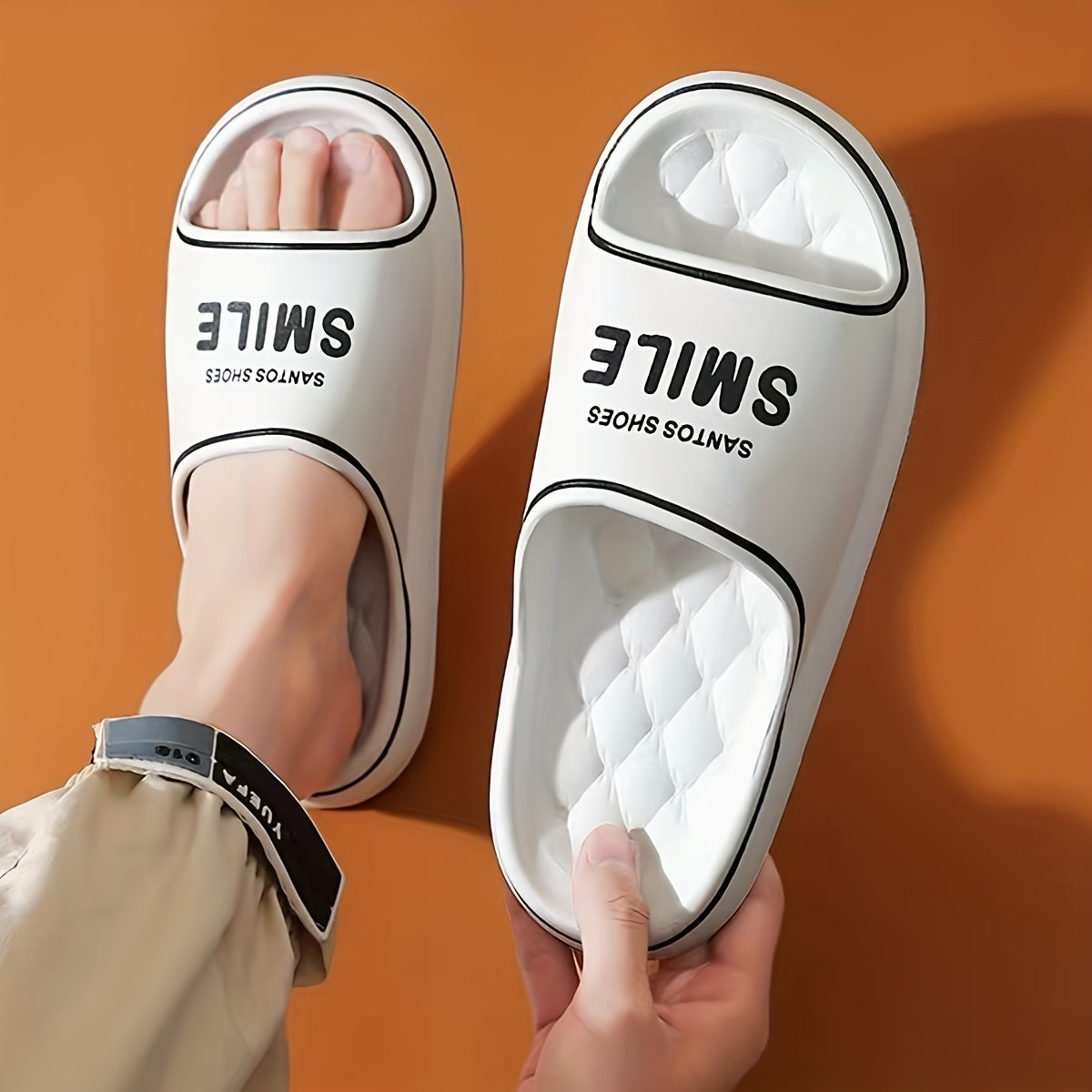 Men's Lightweight Non Slip Slides Comfortable Quick Drying Slides