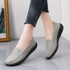 Women's Soft Sole Flat Loafers Non Slip Slip On Shoes