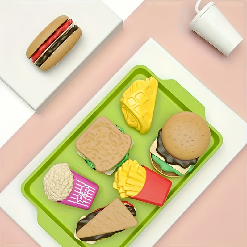 27pcs Mini French Fries Burger Shop Toy Set Toy Decoration 3pcs