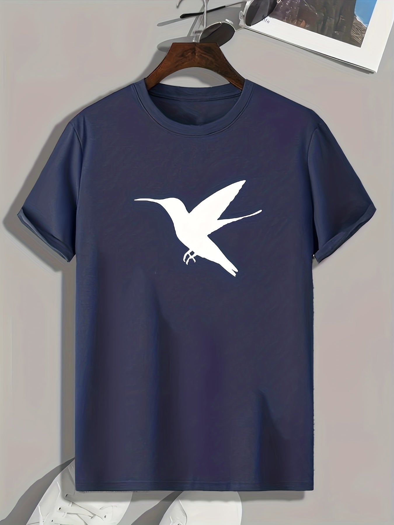 Bird Pattern Men's Sports T-Shirt Graphic Tee Summer Outdoor Clothes