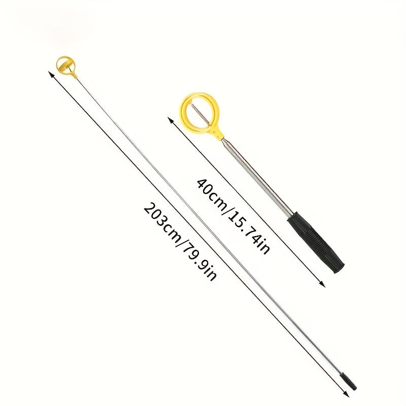 Stainless Steel Golf Ball Picker Double Ring Club Accessory 39