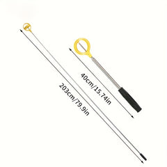 Stainless Steel Golf Ball Picker Double Ring Club Accessory 39