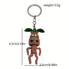 Chubby Mandrake Pendant Keychain 5.08 cm Halloween Party Gift