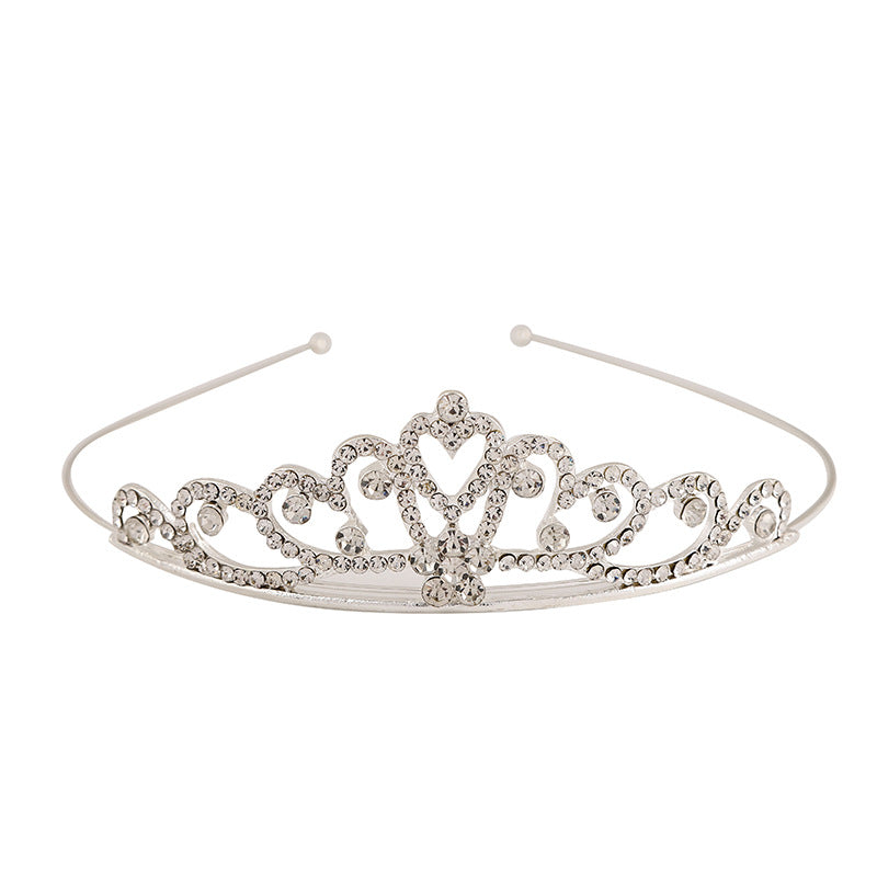 Rhinestone Crown Princess Headband for Wedding Prom Party