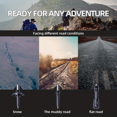 Portable Aluminum Hiking Pole with Enhanced Stability