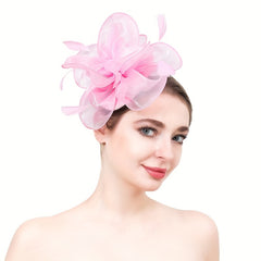 Organza Hat Headdress Horse Racing Hair Accessories