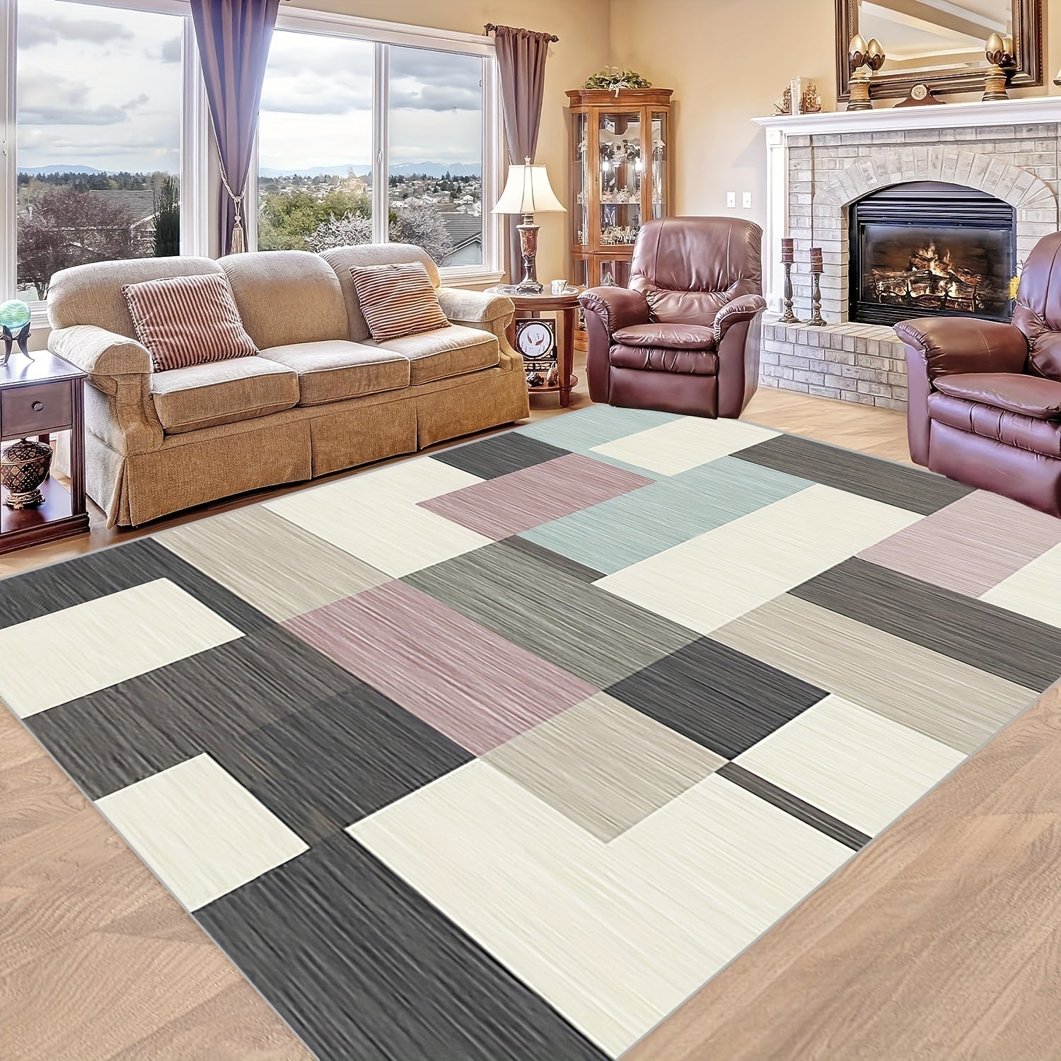 Soft Non Slip Modern Home Decoration Carpet