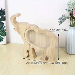 Custom Wooden Animal Piggy Bank for Home Decor
