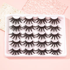 10 Pairs Fluffy 3D Mink False Eyelashes