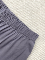 Solid High Waist Comfy Lantern Pants