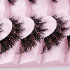 7 Pairs Fox Eye Lashes Little Devil Style Natural Volume