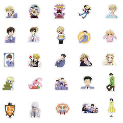 50pcs Anime Stickers Handsome Doodle Decals Waterproof Self Adhesive