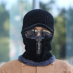 Coldproof Windproof Warm Hat Winter Zipper Fishing Balaclava Hat