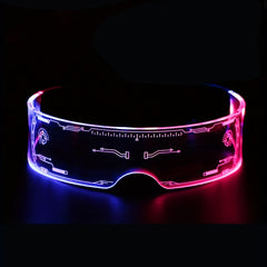 Cyberpunk LED Luminous Glasses Men's Party Costume Accessories