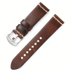 Hand stitched Leather Strap 20 22mm Quick Release Spring Bar Strap