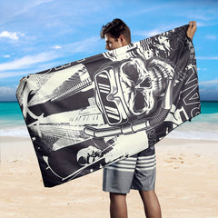 Turbo Microfiber Beach Towel Quick Drying Sand Proof Swim Towel