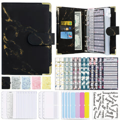 Waterproof Portable A6 Marbled Notebook Budget Book