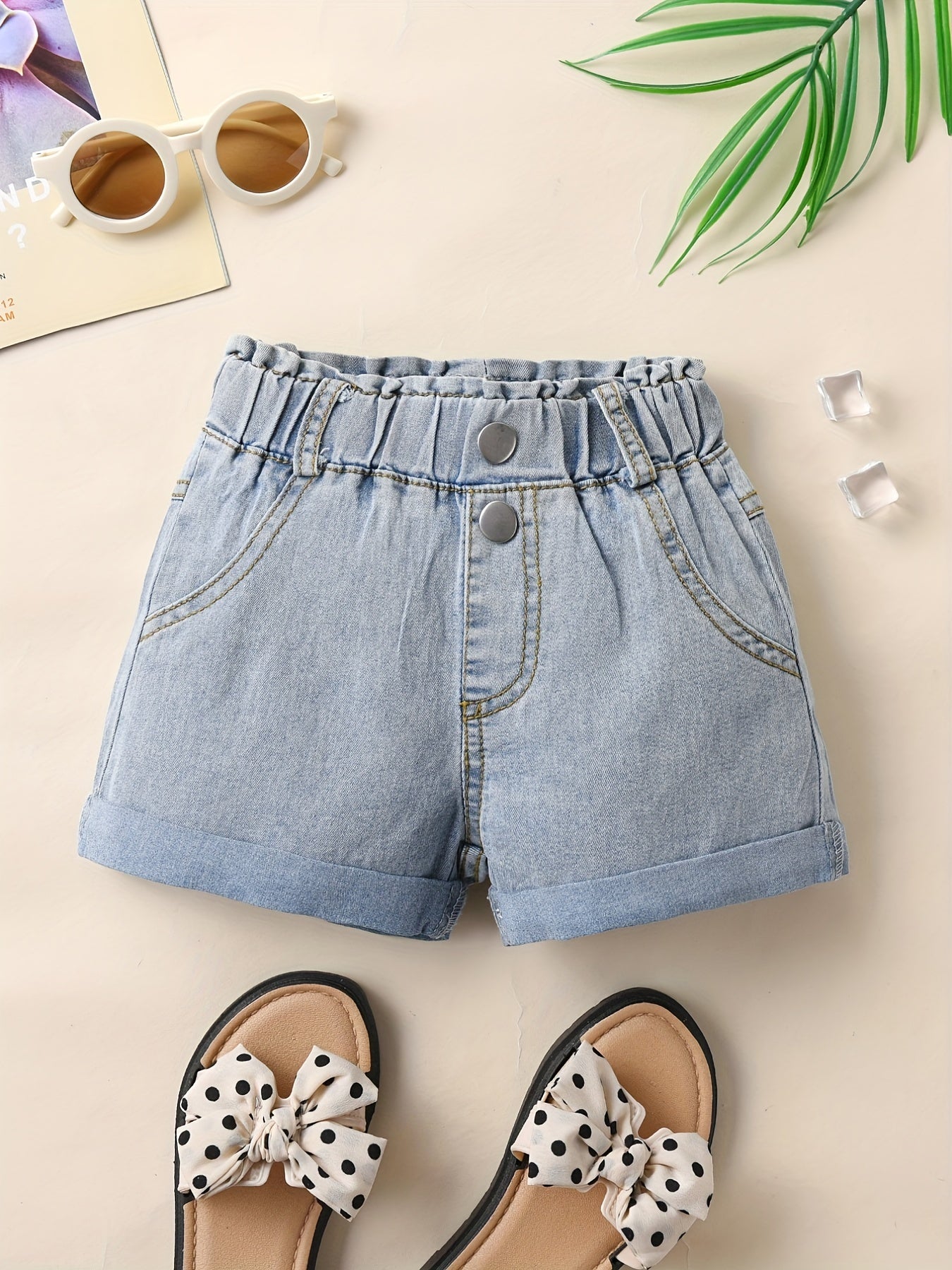 Girls Denim Shorts Comfortable Casual Pants For Summer Outdoor Kids Children