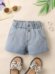 Girls Denim Shorts Comfortable Casual Pants For Summer Outdoor Kids Children