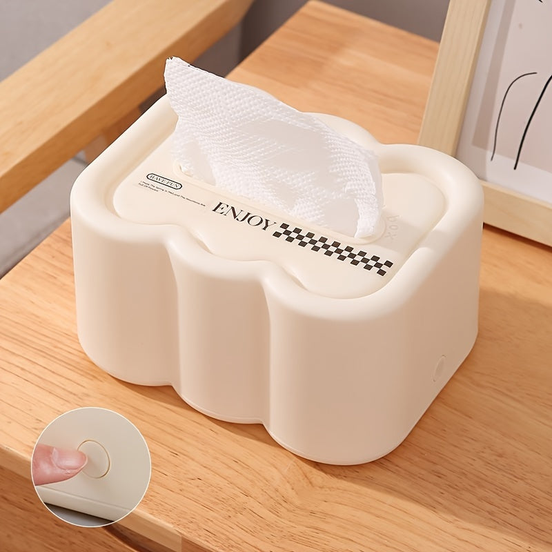 Cream Style Desktop Wall Mounted Tissue Box