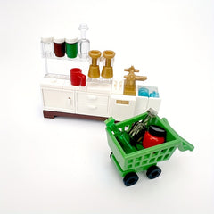 Small Particle Building Blocks Kitchen Coffee Machine Model DIY Set