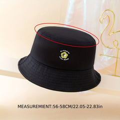 Floral Print Bucket Hat Cotton Basin Hat Casual Fisherman Cap