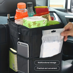 Car Trash Can Car Storage Bag Oxford Cloth Washable Folding
